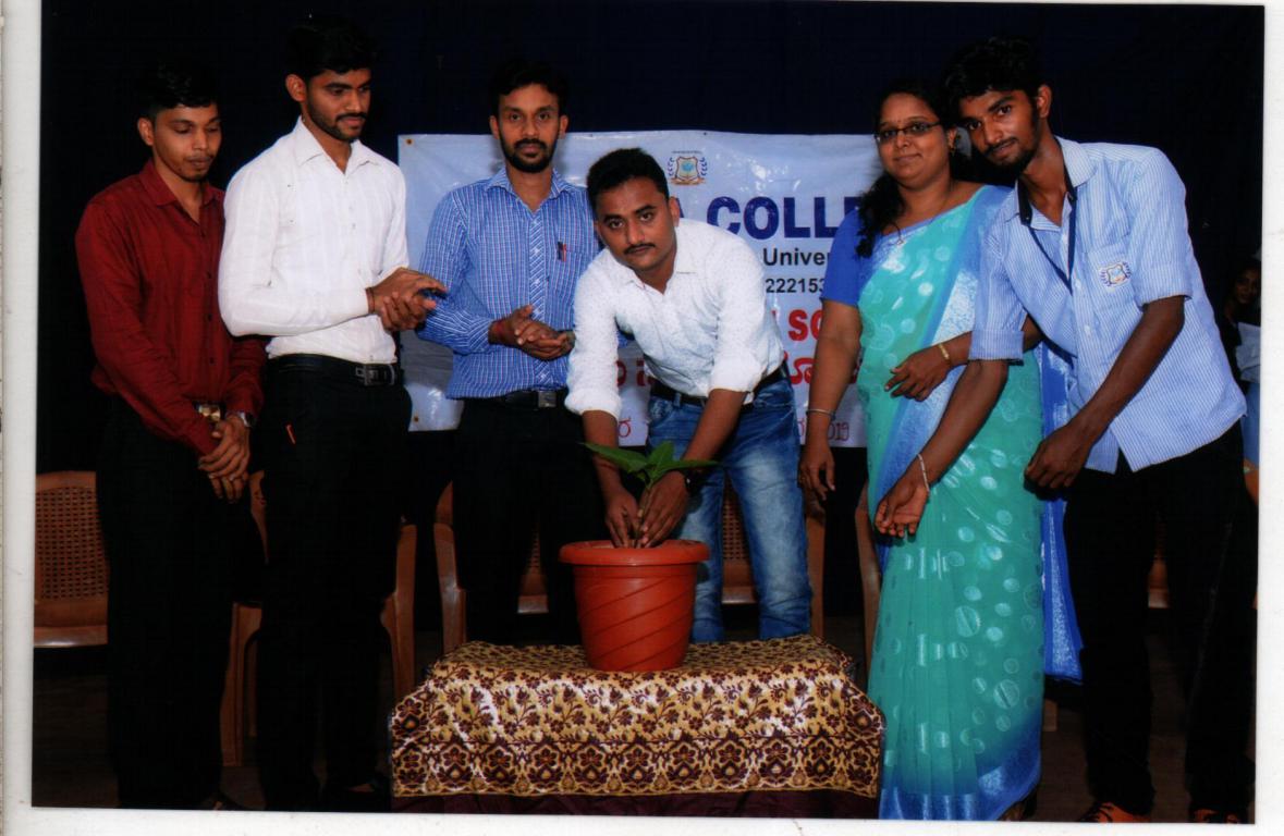 NSS UNIT-2019- INAUGURATED BY CHIEF GUEST MR. Sumanth C N 